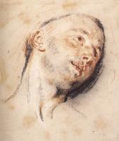 Watteau, Jean-Antoine - Head of a Man